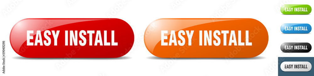 easy install button. key. sign. push button set easy install button. key. sign. push button set