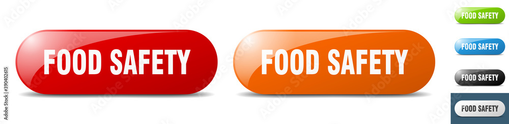 food safety button. key. sign. push button set food safety button. key. sign. push button set