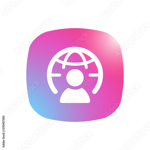 Online Profile - Mobile App Icon