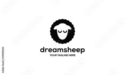 Dream Sheep Vector Logo Design Template