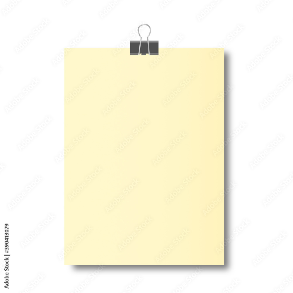 Blank poster cover mockup on white background. Blank poster cover mockup on white background.