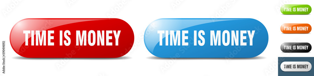 time is money button. key. sign. push button set time is money button. key. sign. push button set