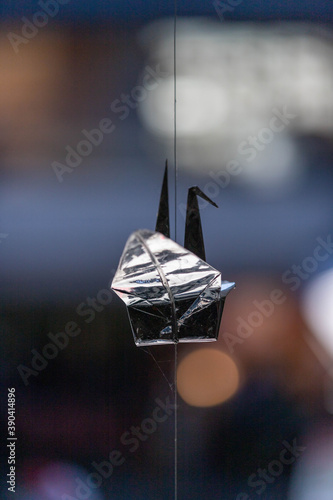 Origami en papier d'aluminium
