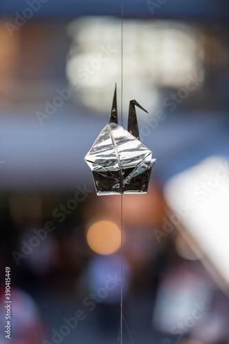 Origami en papier d'aluminium