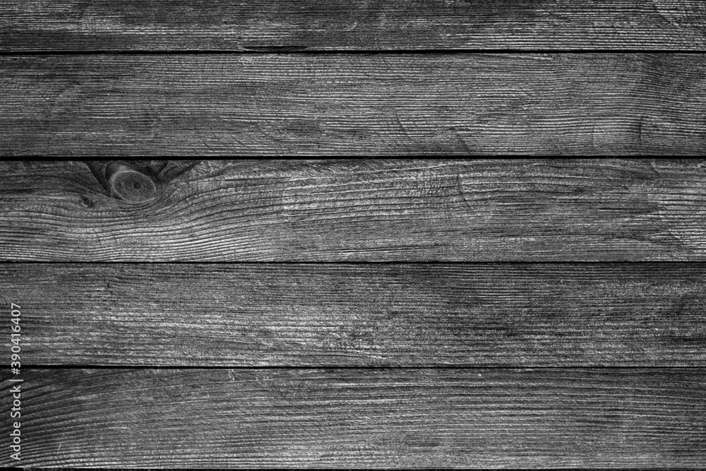 Fototapeta premium Vintage brown wood background texture with knots and nail holes. Old painted wood wall. Brown abstract background. Vintage wooden dark horizontal boards. Front view with copy space