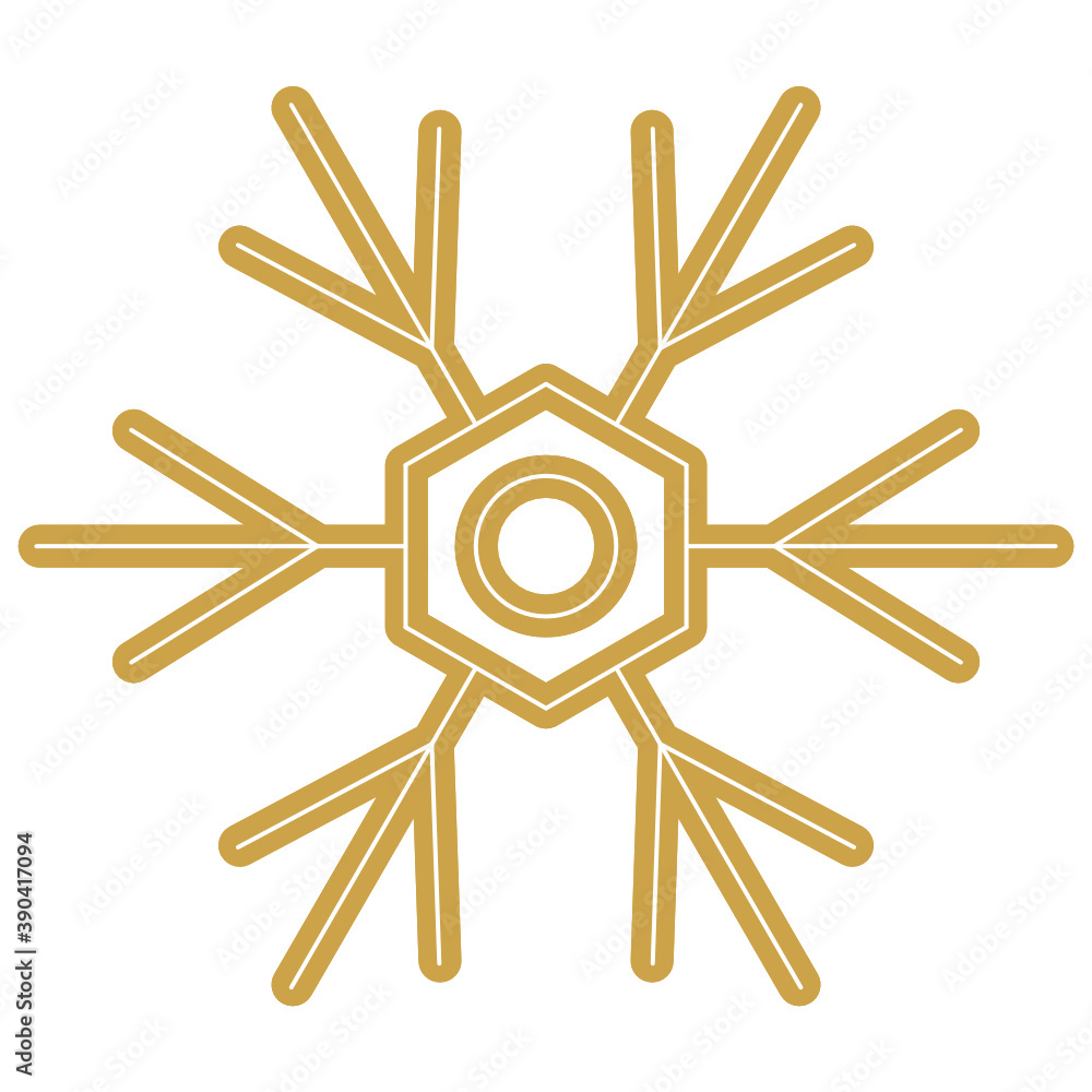 Gold Snowflake Icon. Snowflakes template. Christmas Snowflake winter. Snowflakes icons. Snowflake vector icon for brush stamp Gold Snowflake Icon. Snowflakes template. Christmas Snowflake winter. Snowflakes icons. Snowflake vector icon for brush stamp