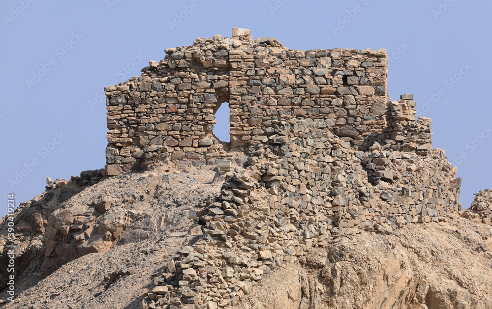 Salah El Din Castle on Farun island in the Gulf of Aqaba,Red Sea,Taba,Egypt