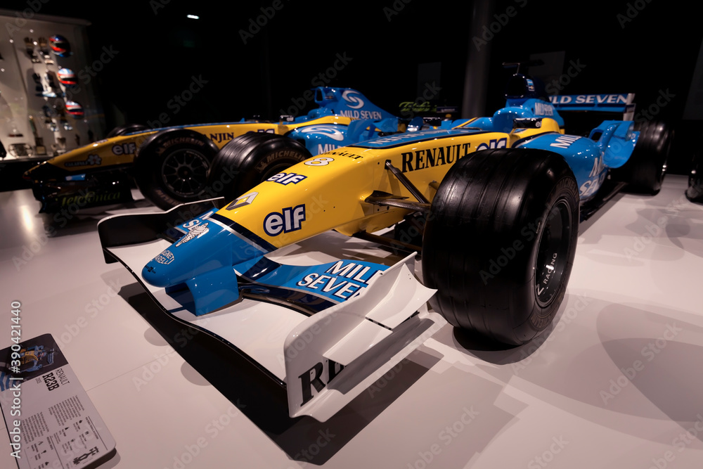 Figurine F1 Renault R23 Fernando Alonso 2003 - Échelle 1/18 - Artisanale - Occasion
