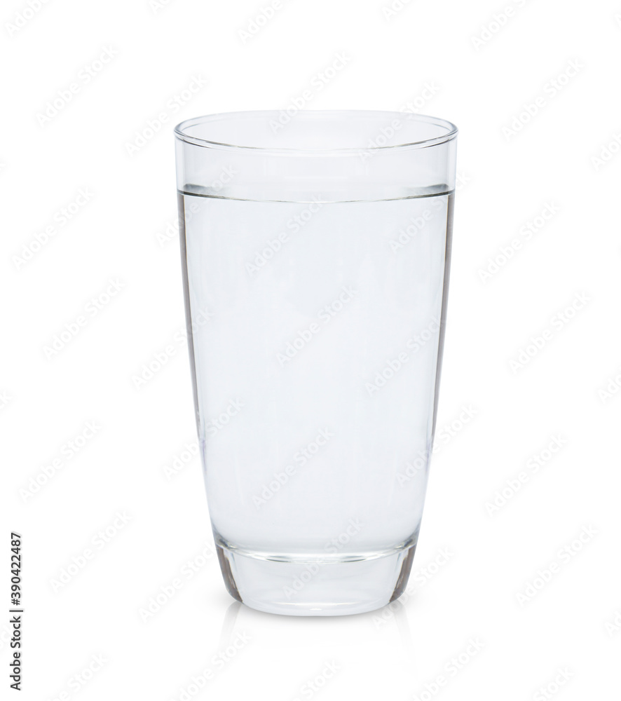 Drinking water in a glass isolated on the white background. clipping path. Drinking water in a glass isolated on the white background. clipping path.