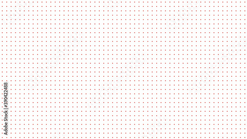 red polka dots on white background