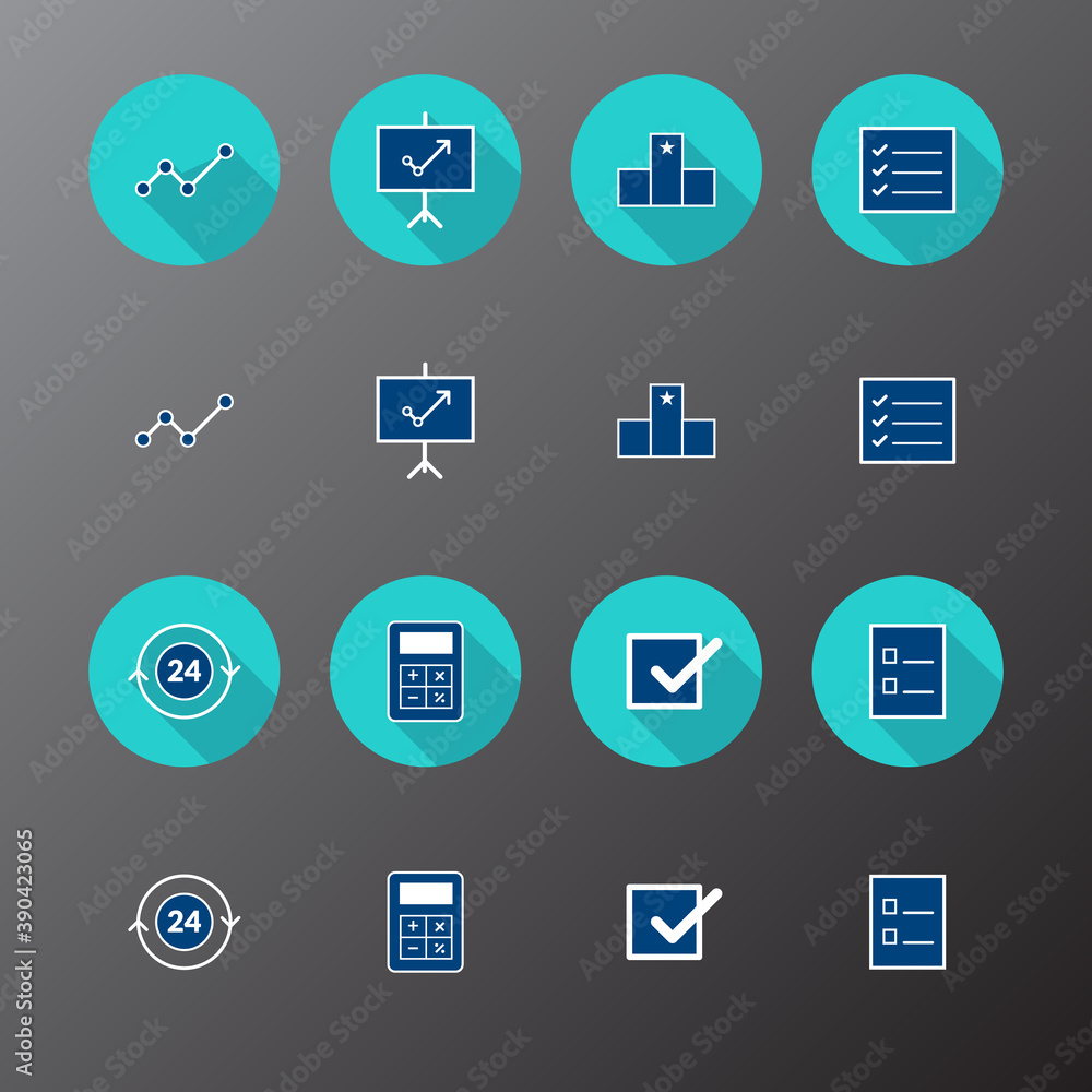 Flat icons for web and mobile applications Flat icons for web and mobile applications