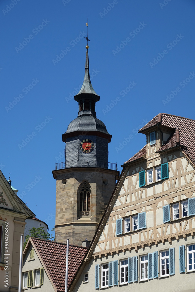 Fototapeta premium Stadtkirche in Vaihingen an der Enz