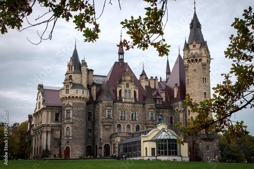 Moszna castle - real view - zamek moszna 