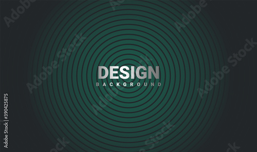 Abstract Banner Background in dark green gradient color. vector