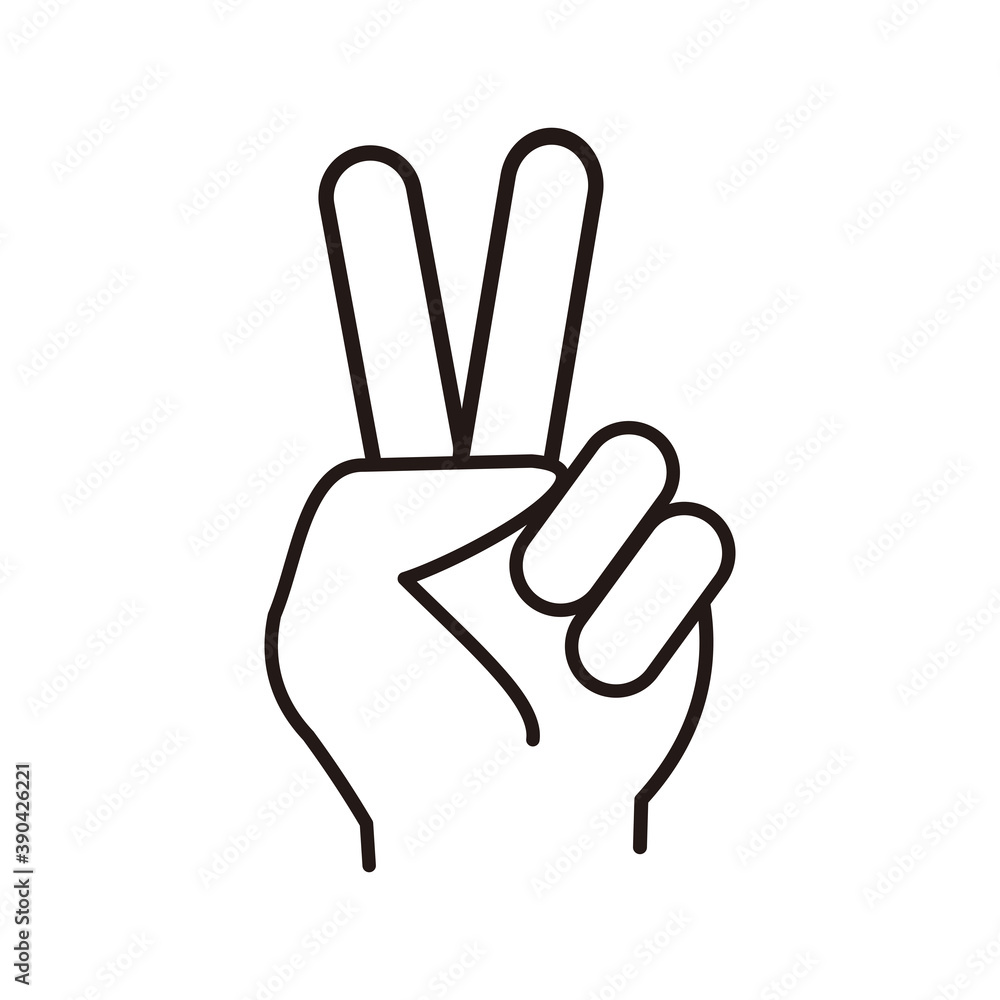 Obraz premium peace icon on white background