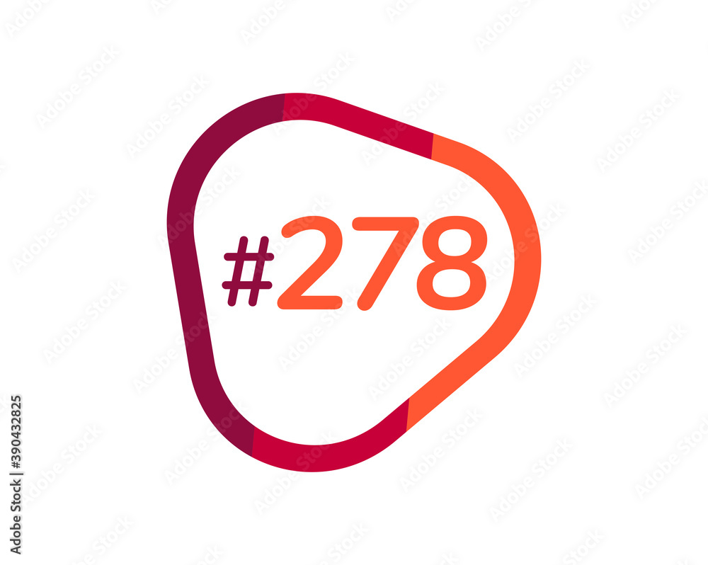 Number 278 image design, 278 logos Number 278 image design, 278 logos