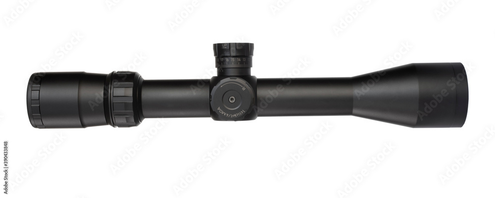 Adustable scope for a high powered rifle Adustable scope for a high powered rifle
