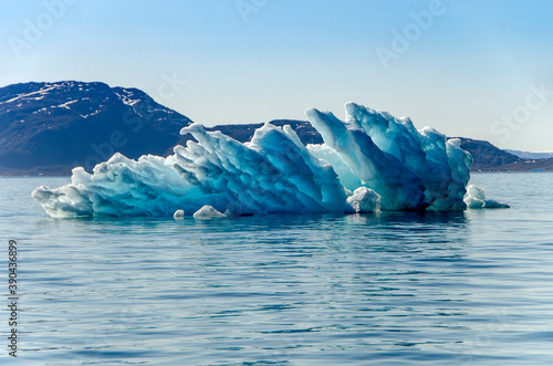 Bluish and artistic iceberg