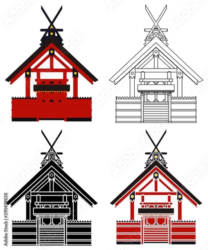 Great Sumiyoshi Taisha Shrine in Japan.