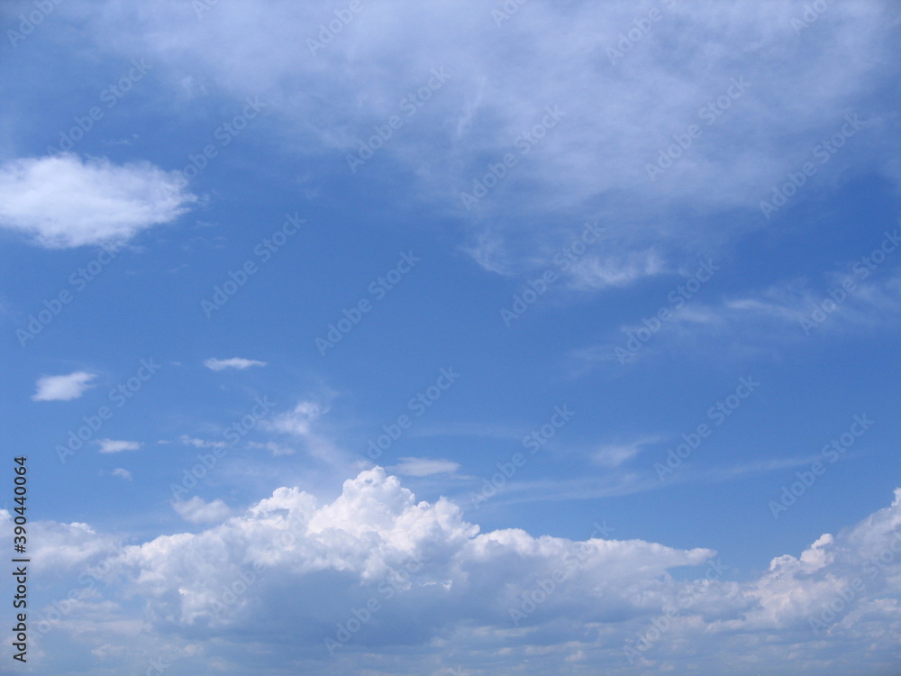 blue sky with clouds