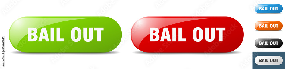 bail out button. key. sign. push button set bail out button. key. sign. push button set
