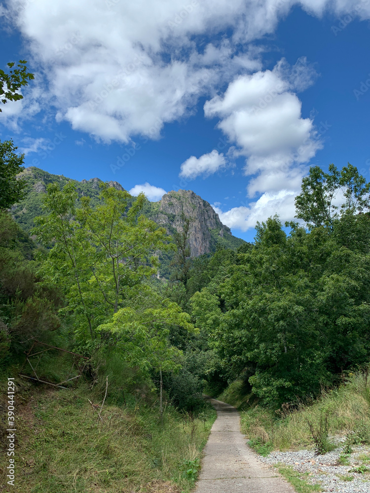 path in the mountains