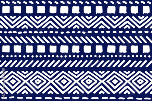 Tribal pattern. Ethnic geometric seamless background, boho motif, maya, aztec line vector illustration. mexican print texture