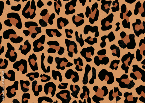 
Leopard seamless vector pattern trendy background for textile