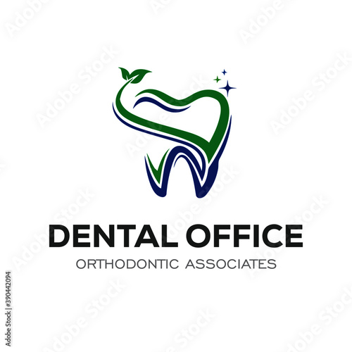 Dental Clinic Logo Design Dentist Logo Tooth abstract Linear Dentist stomatology