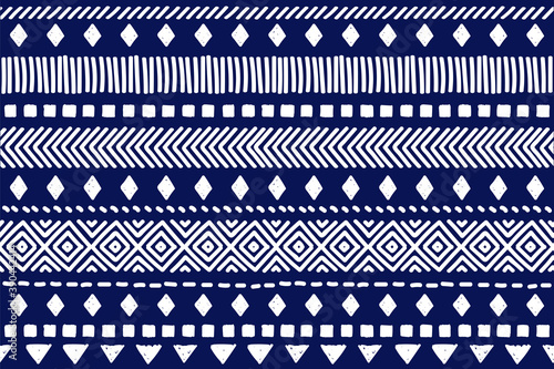 Tribal pattern. Ethnic geometric seamless background, boho motif, maya, aztec line vector illustration. mexican print texture
