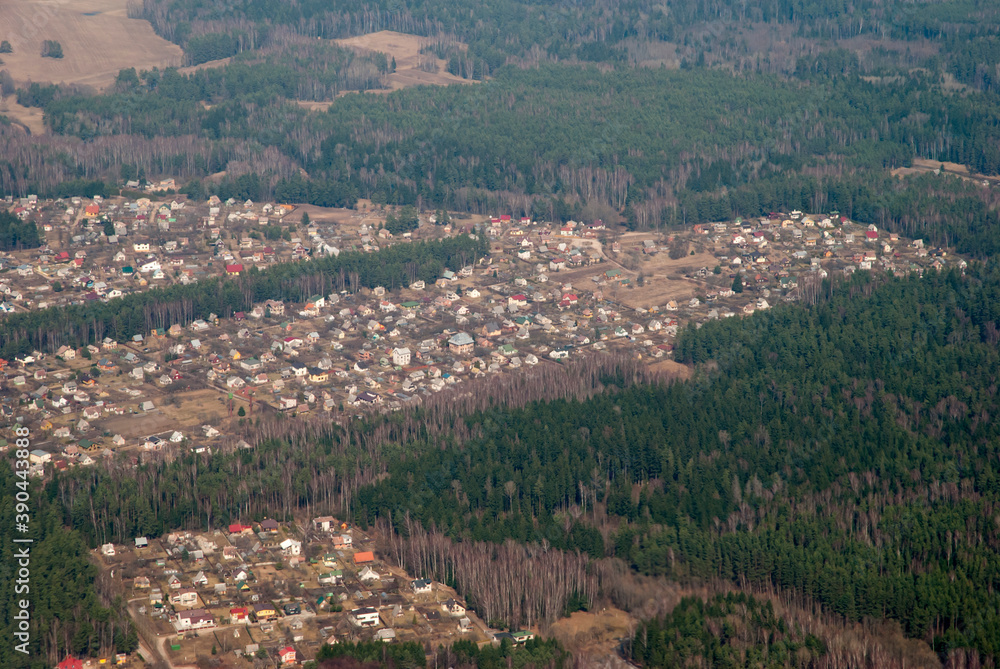 Vilnius City Suburbs Aerial View