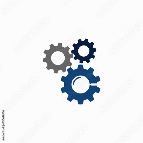 finder with gear vector icon template