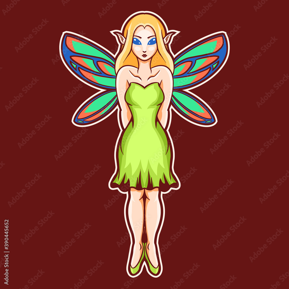 beautiful fairy girl vector illustration design beautiful fairy girl vector illustration design