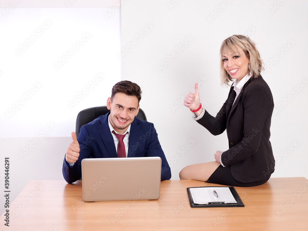 Business parsonal with positive aptitude in their jobs