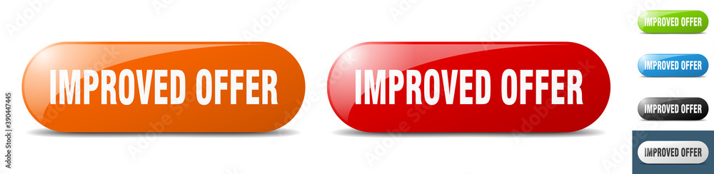 improved offer button. key. sign. push button set improved offer button. key. sign. push button set
