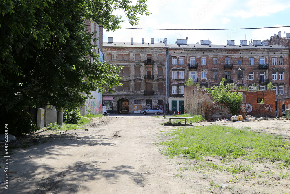 Stadtansichten von Warschau in Polen im Sommer