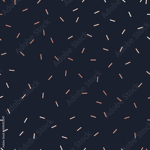Vector dark background with pink gold confetti