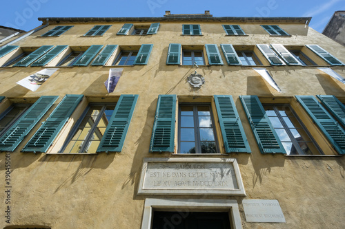 Obraz na płótnie Geburtshaus von Napoleon Bonaparte in Ajaccio auf der Insel Korsika