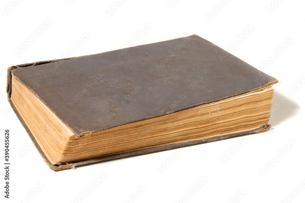 Old book isolated on a white background Old book isolated on a white background