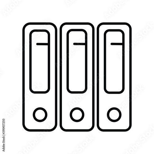 File folders simple line icon