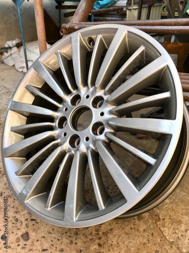 wheels of the old car