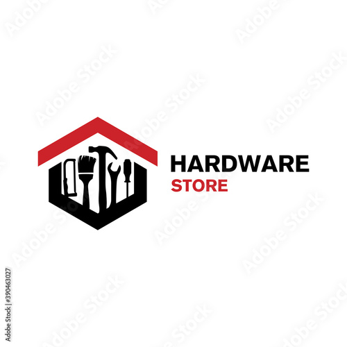 Vector logo of a building materials store