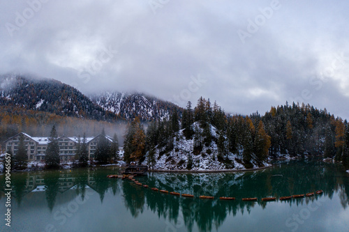 Paesaggi lago di braies in Trentino Alto Adige