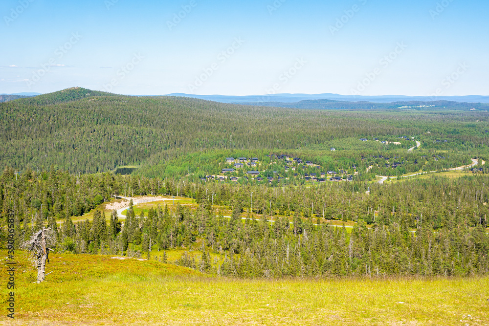 View from the top of Ruka, Kuusamo, Finland