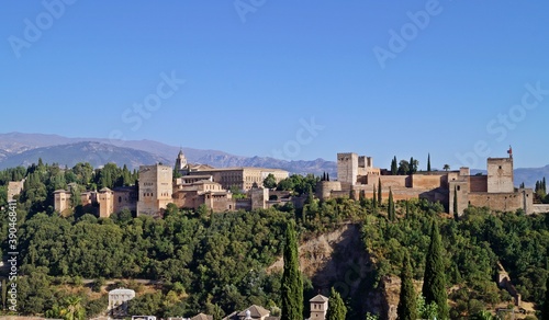 Vista panorâmica de La Alhambra / Granada / Espanha © GracindoJr