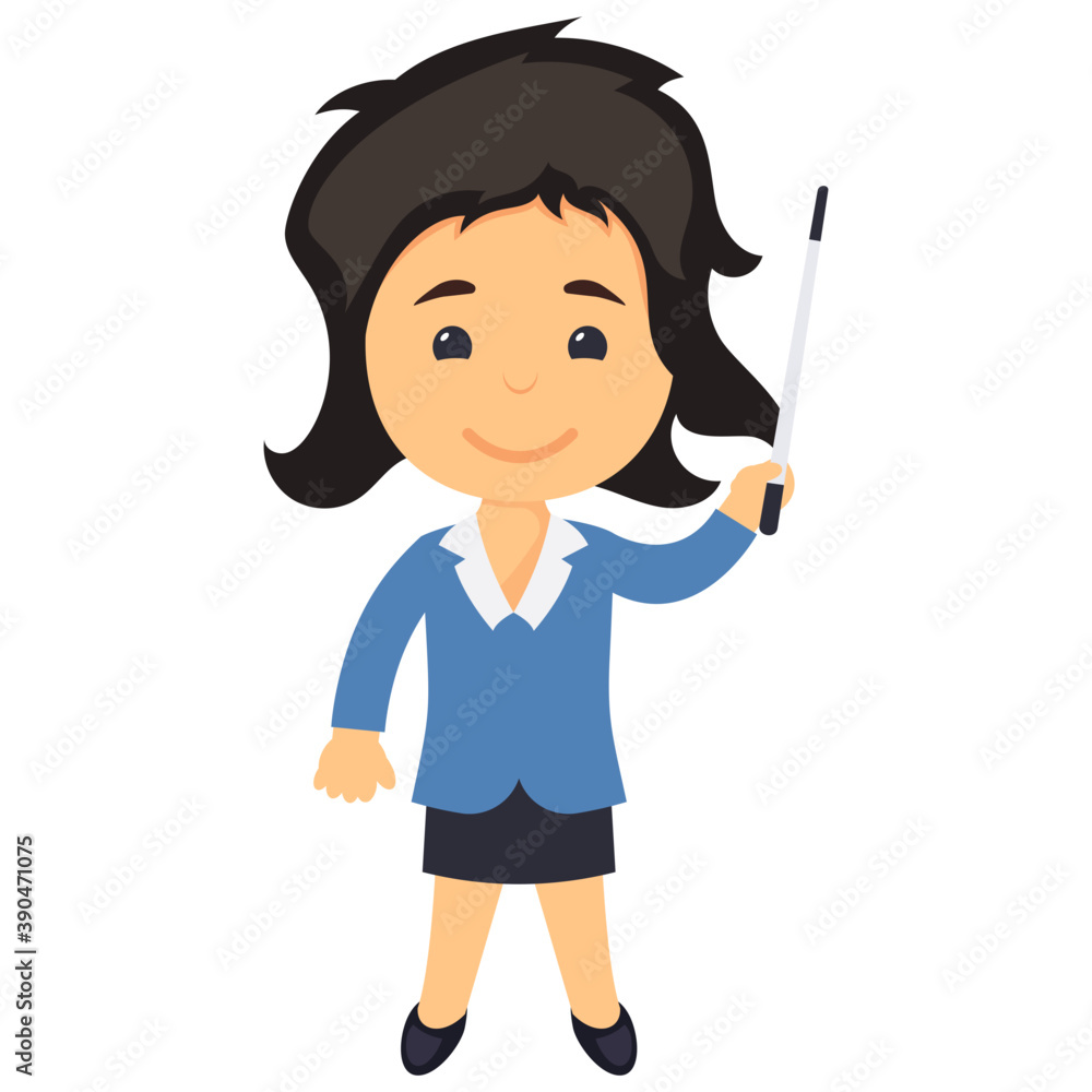 Business woman presenting with a pointed stick during meeting
Business woman presenting with a pointed stick during meeting