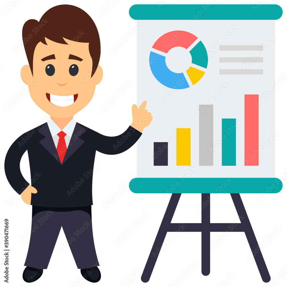 Businessman presentation with positive attitude
Businessman presentation with positive attitude