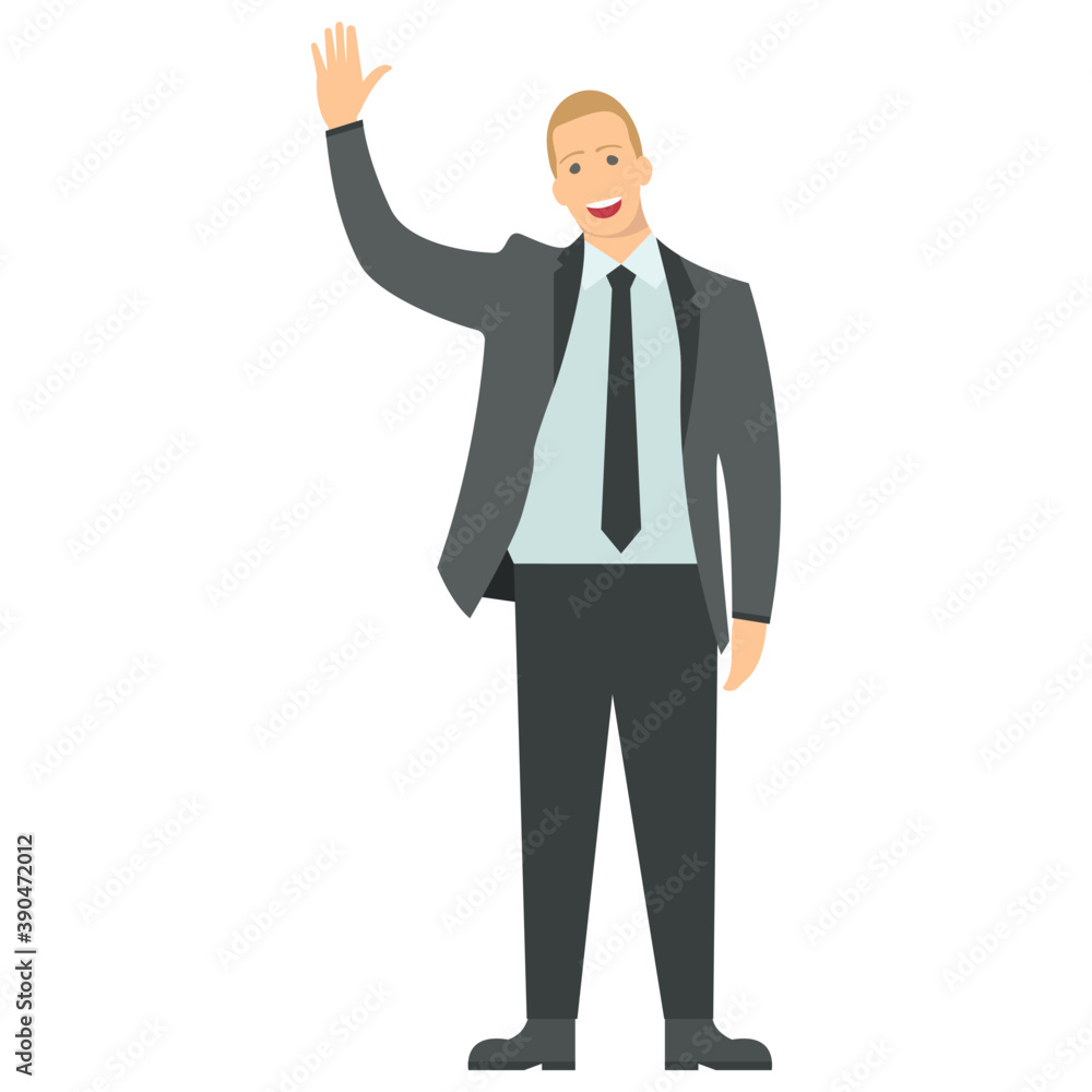 Delighted businessman expressing his emotions
Delighted businessman expressing his emotions