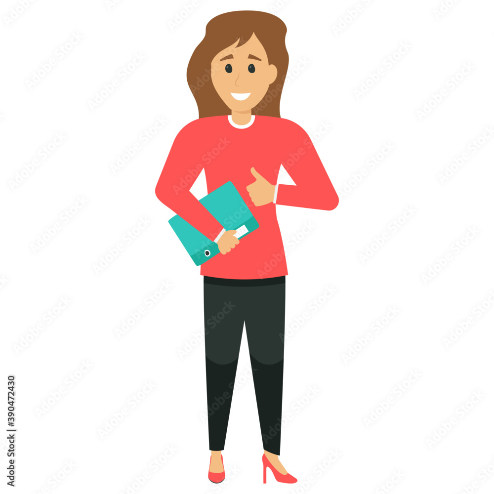 Smiling female business leader posing
Smiling female business leader posing