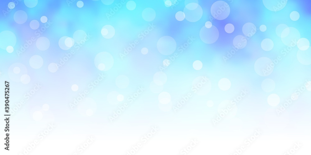 Light BLUE vector backdrop with circles.